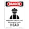Signmission OSHA, Personal Protective, 14in X 10in Rigid Plastic, 10" W, 14" H, Portrait, OS-DS-P-1014-V-1733 OS-DS-P-1014-V-1733 - alternate 1